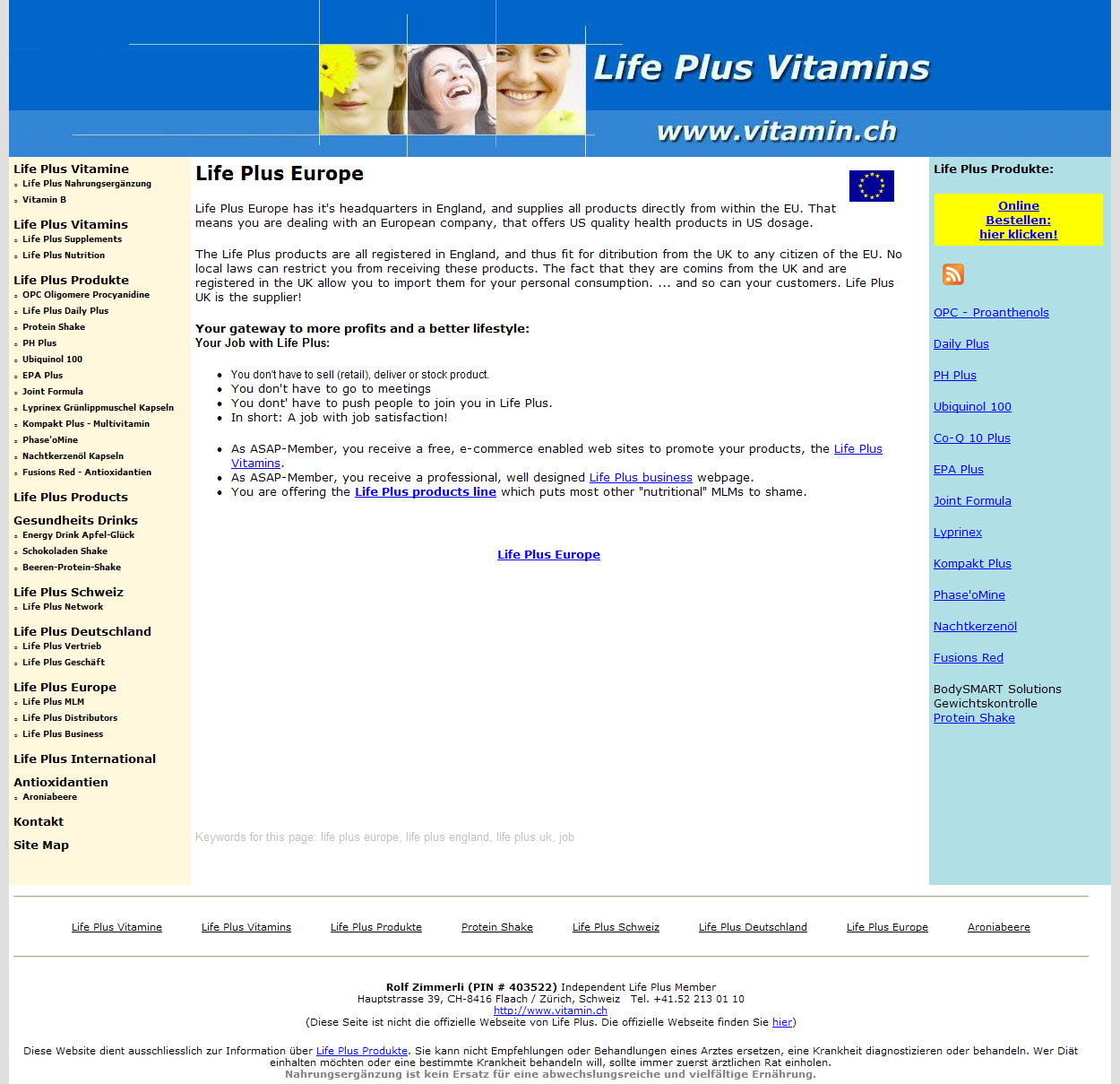 Life Plus Vitamins - Life Plus Europe